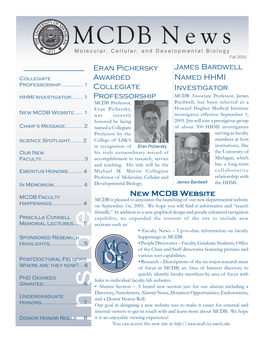 2005 MCDB Newsletter