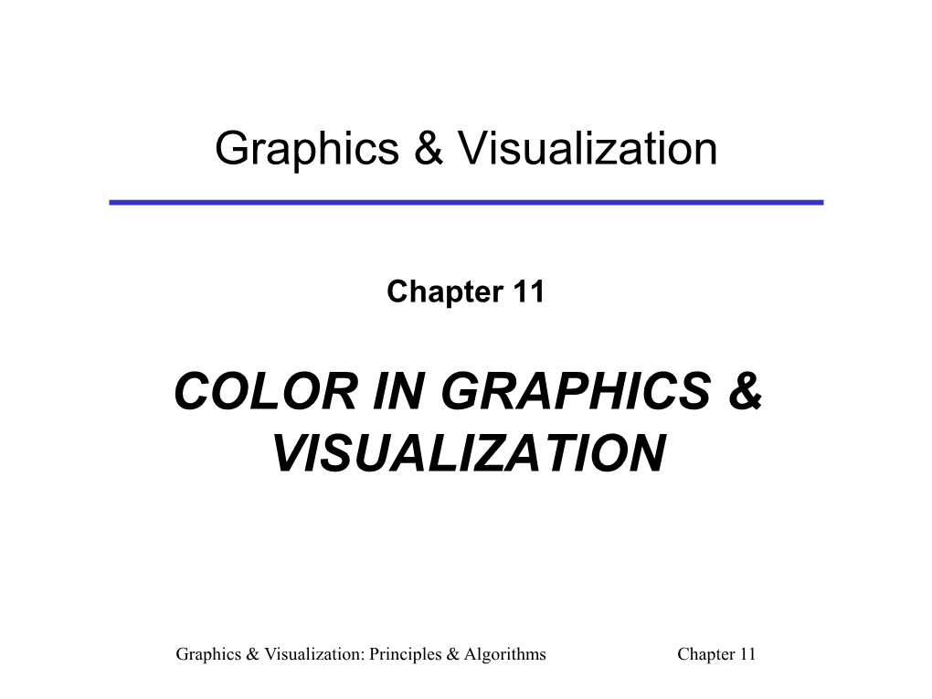 Raphics & Visualization