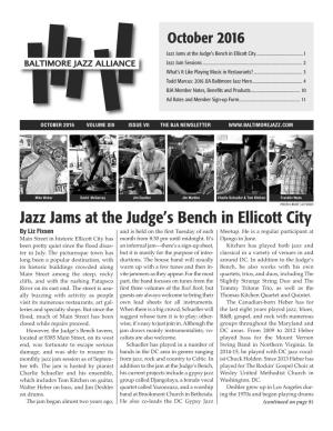 Jazz Jams at the Judge's Bench in Ellicott City