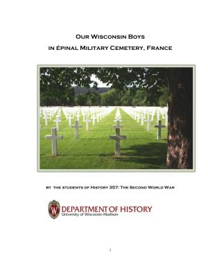 Our Wisconsin Boys in Épinal Military Cemetery, France