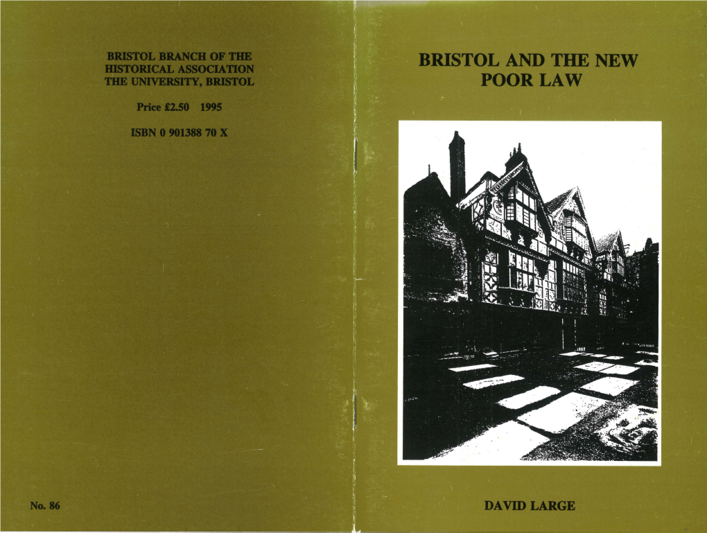 Bristol and the New Poor Law