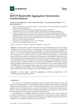 BATCP: Bandwidth-Aggregation Transmission Control Protocol