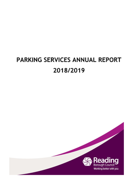 Parking Services Annual Report 2018/2019