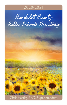 Humboldt County Public Schools Directory Humbol Public Scho