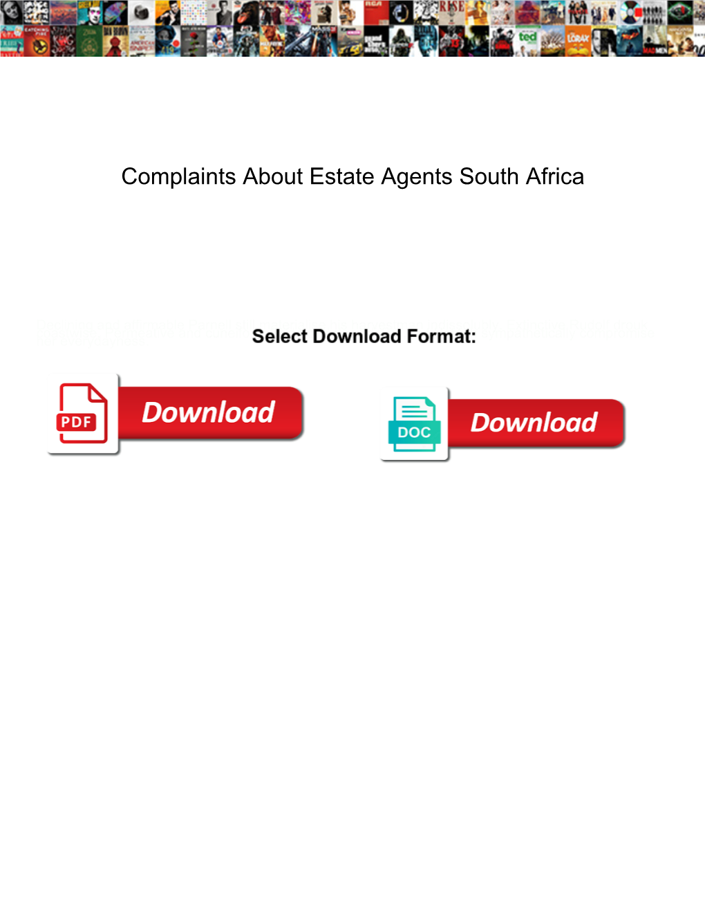Complaints About Estate Agents South Africa