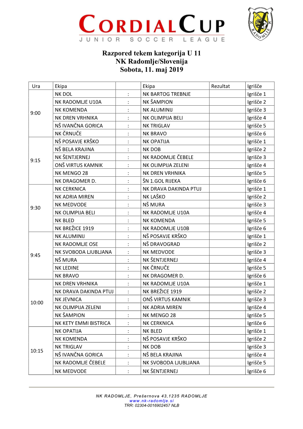 U 11 Qualifikationsturnier