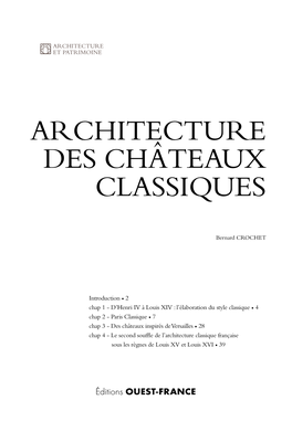 Architecture Des Châteaux Classiques