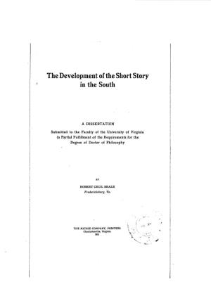 The Development of the Short Story in the South