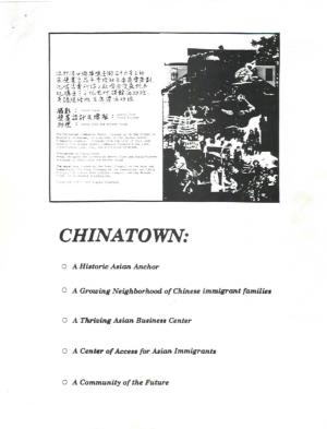 History of Chinatown