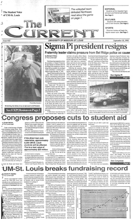 Sig~A Pi President Resigns