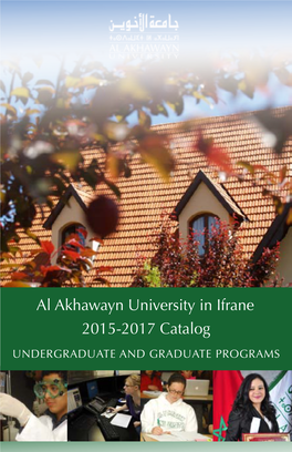 2015-2017 Catalog Al Akhawayn University in Ifrane