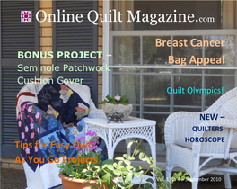 Breast Cancer Bag Appeal (Project) …………………………………………………………………………………….Page 14