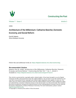 Catharine Beecher, Domestic Economy, and Social Reform