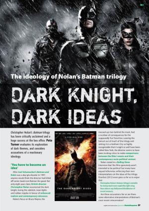 The Ideology of Nolan's Batman Trilogy