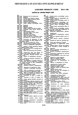 Minnesota Statutes 1975 Supplement