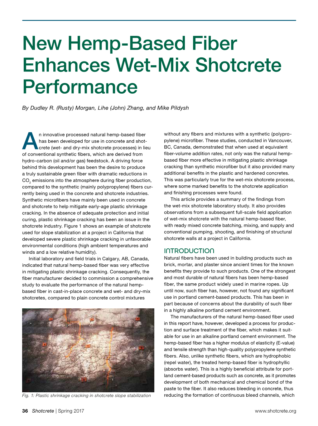 New Hemp-Based Fiber Enhances Wet-Mix Shotcrete Performance