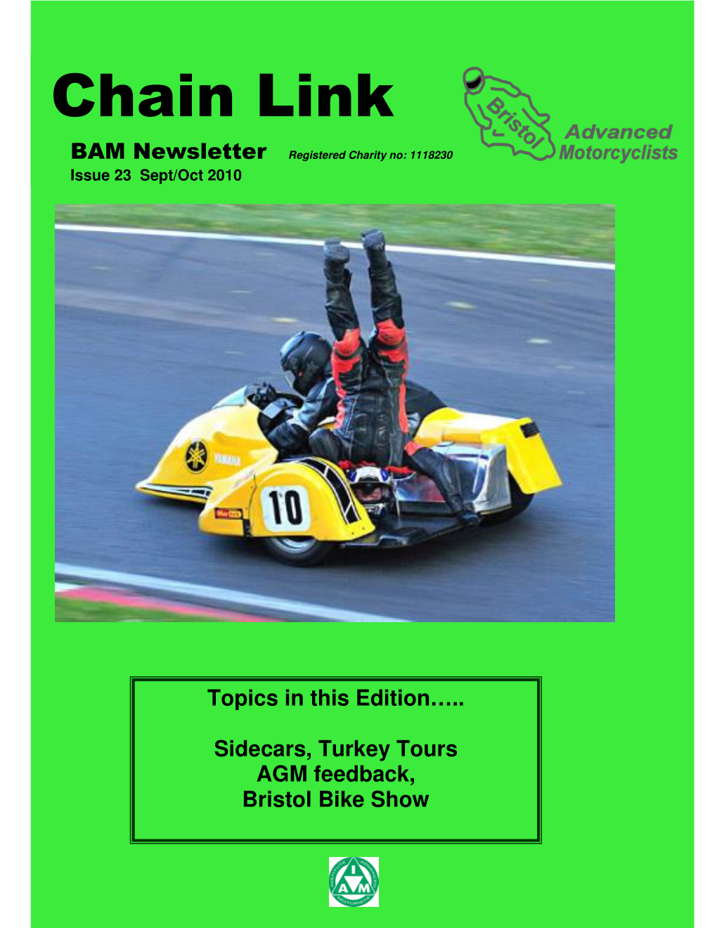 Chain Link BAM New Sletter Registered Charity No: 1118230 Issue 23 Sept/Oct 2010