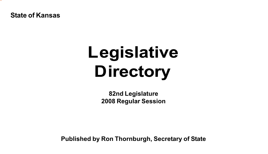 Legislative Directory