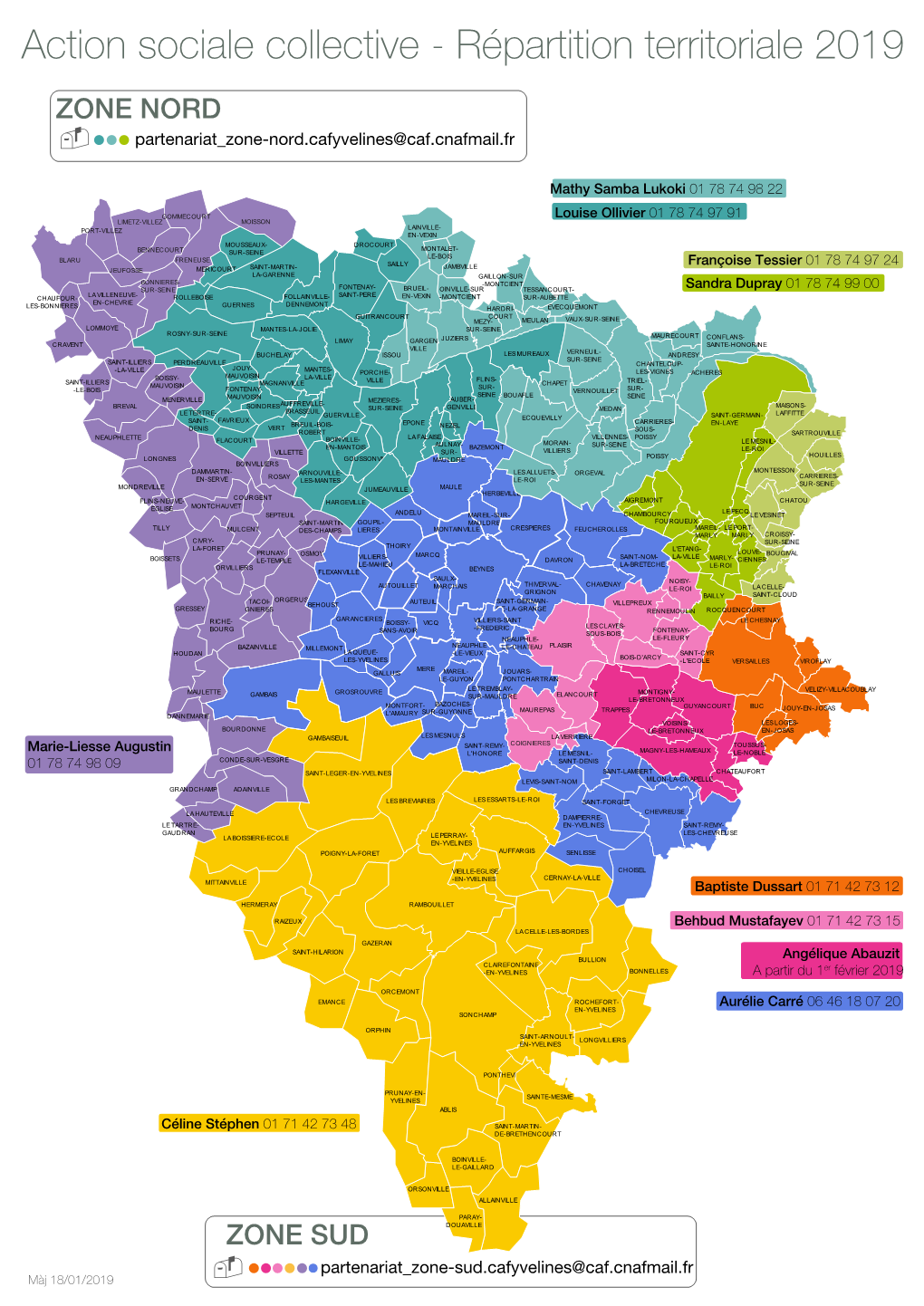 Action Sociale Collective - Répartition Territoriale 2019