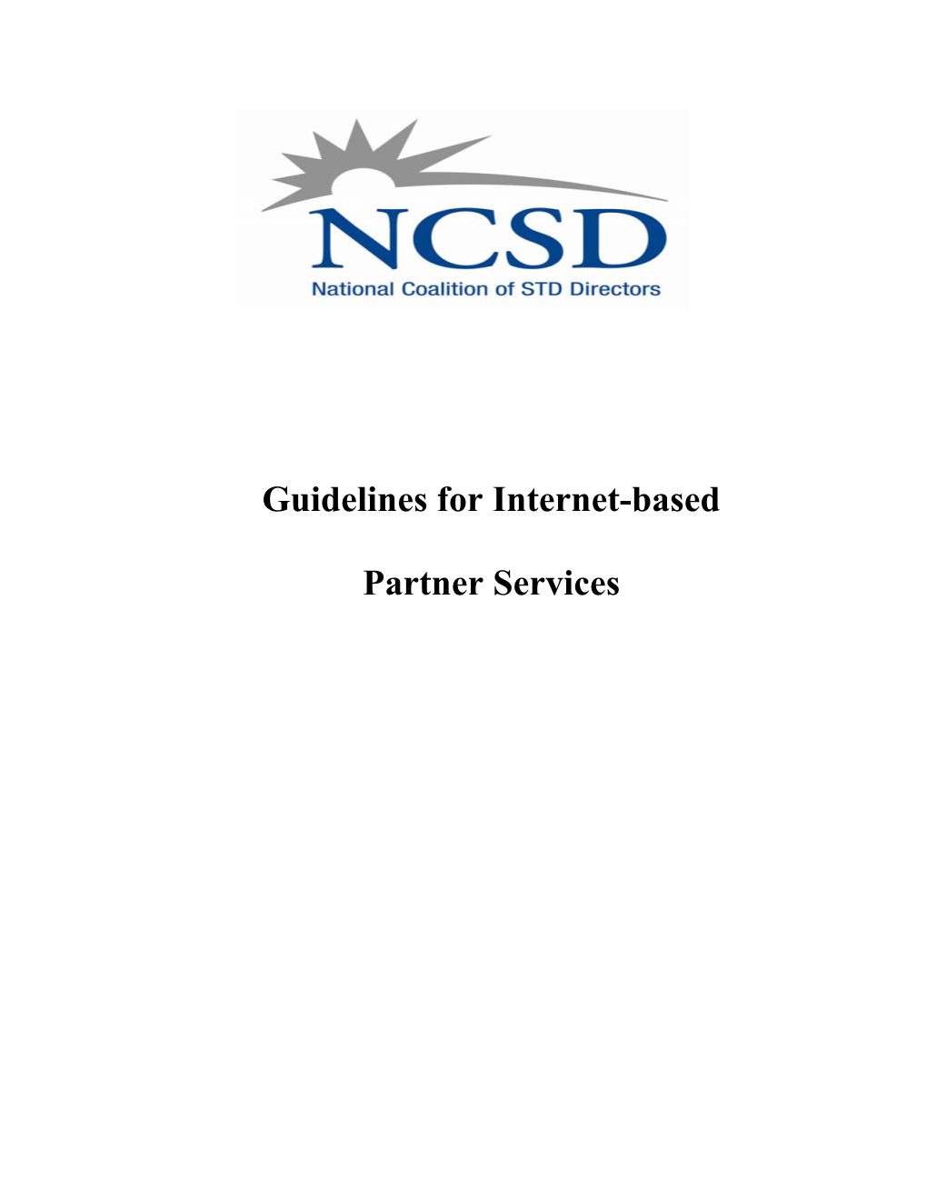 Guidelines for Internet-Based Partner Services