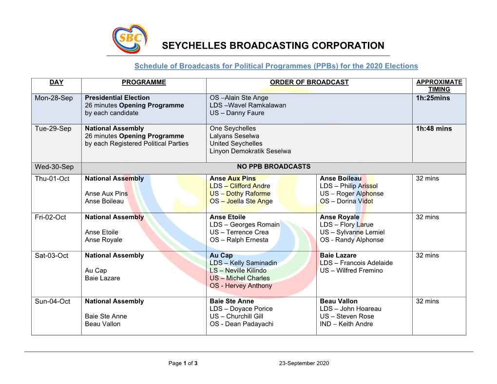 Seychelles Broadcasting Corporation