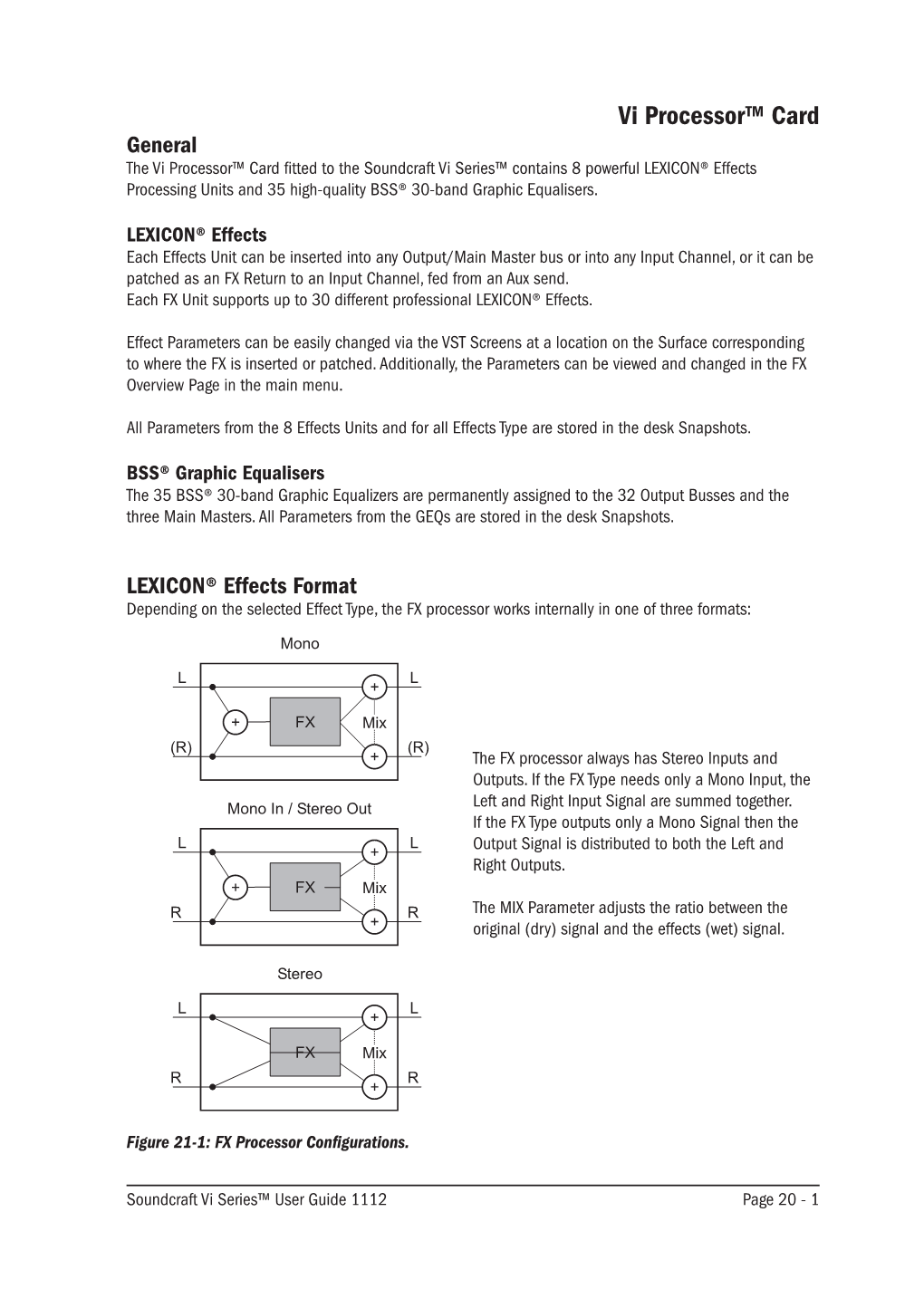 Vi Processor™ Card