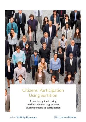 Citizens' Participation Using Sortition