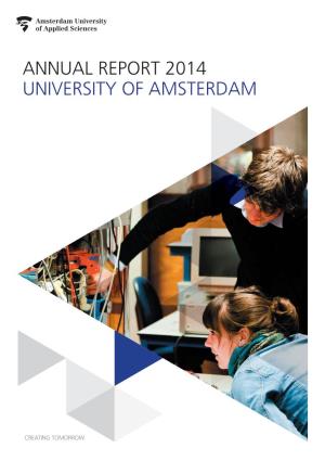 Annual Report 2014 University of Amsterdam