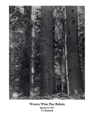 Western White Pine Bulletin January 10, 1917 F