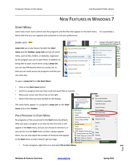 New Features in Windows 7