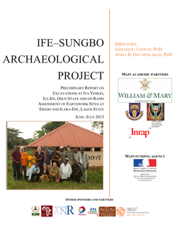Ife–Sungbo Archaeological Project: Aims and Objectives