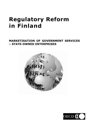 Regulatory Reform in Finland