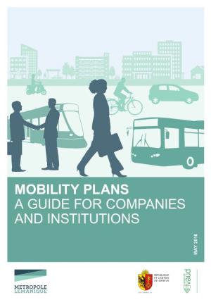 Mobility Plans a Guide for Companies and Institutions May 2016 May