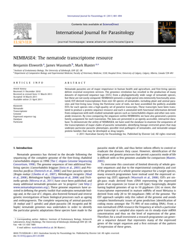 The Nematode Transcriptome Resource