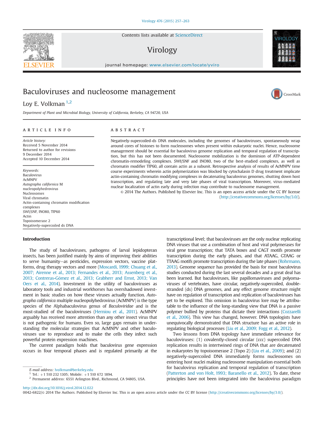 Baculoviruses and Nucleosome Management