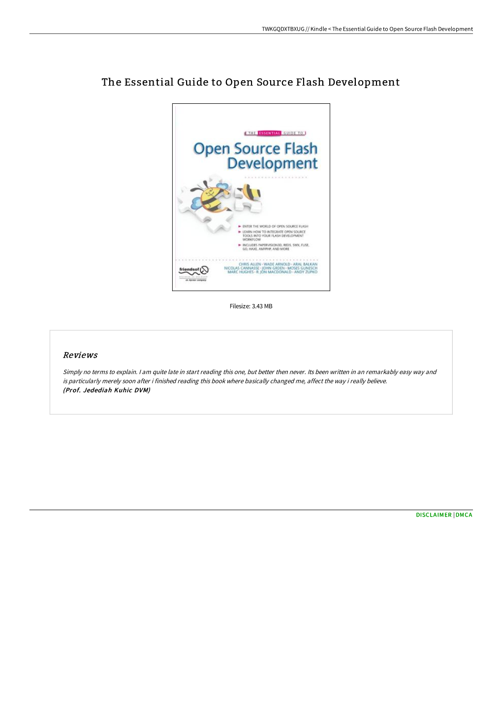 Download PDF / the Essential Guide to Open Source Flash Development