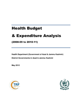 Health Budget & Expenditure Analysis AJK 2008-11