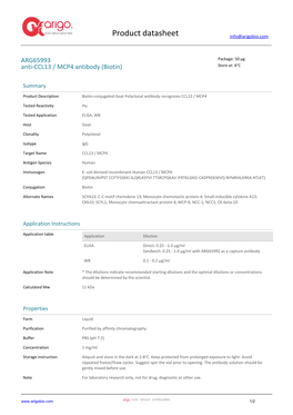 Anti-CCL13 / MCP4 Antibody (Biotin) (ARG65993)