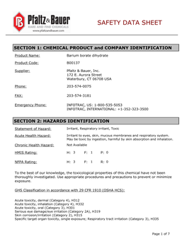 Safety Data Sheet