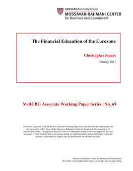 The Financial Education of the Eurozone