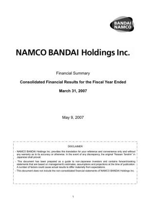 Consolidated Financial Report510.1 KB