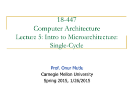 Single-Cycle