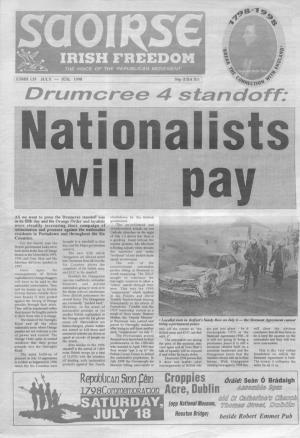 Drumcree 4 Standoff: Nationalists Will