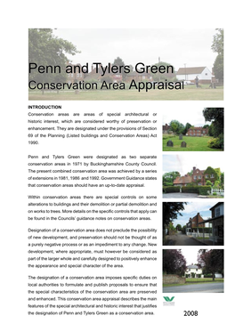 Penn and Tylers Green Conservation Area Appraisal