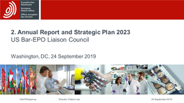 2. Annual Report and Strategic Plan 2023 US Bar-EPO Liaison Council