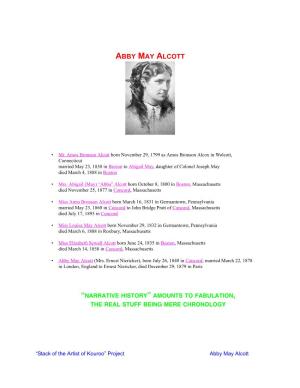 Abby May Alcott