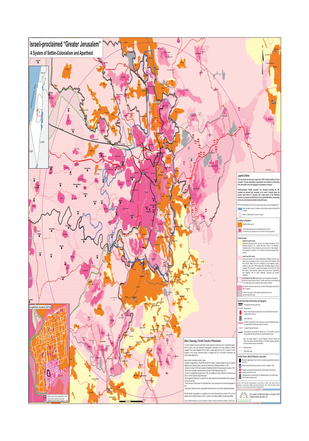 Greater Jerusalem” Has Jerusalem (Including the 1967 Rehavia Occupied and Annexed East Jerusalem) As Its Centre