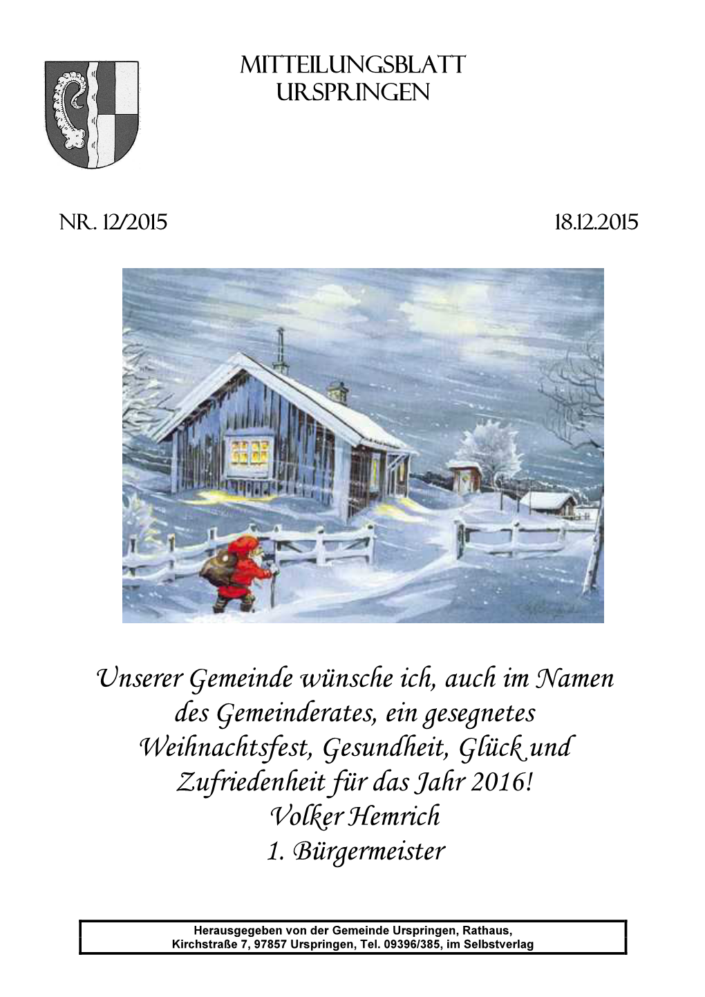 Mitteilungsblatt Urspringen