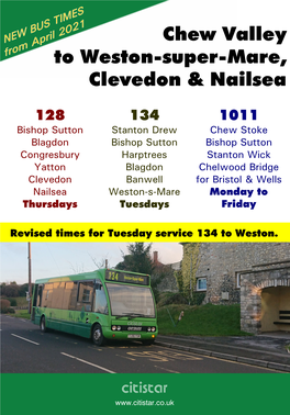 Service 128 from 15Th June 2020