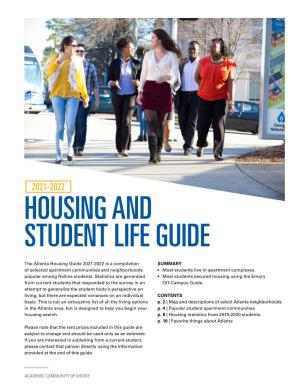 Housing and Student Life Guide